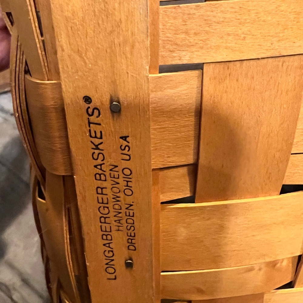 Longaberger Book Keeper Basket with Liner - Picture 8 of 8